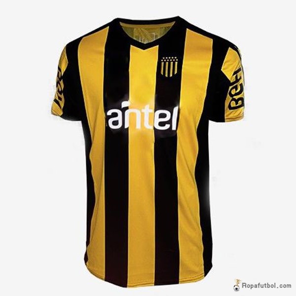 Camiseta CA Peñarol Replica Primera Ropa 2017/18 Amarillo Negro